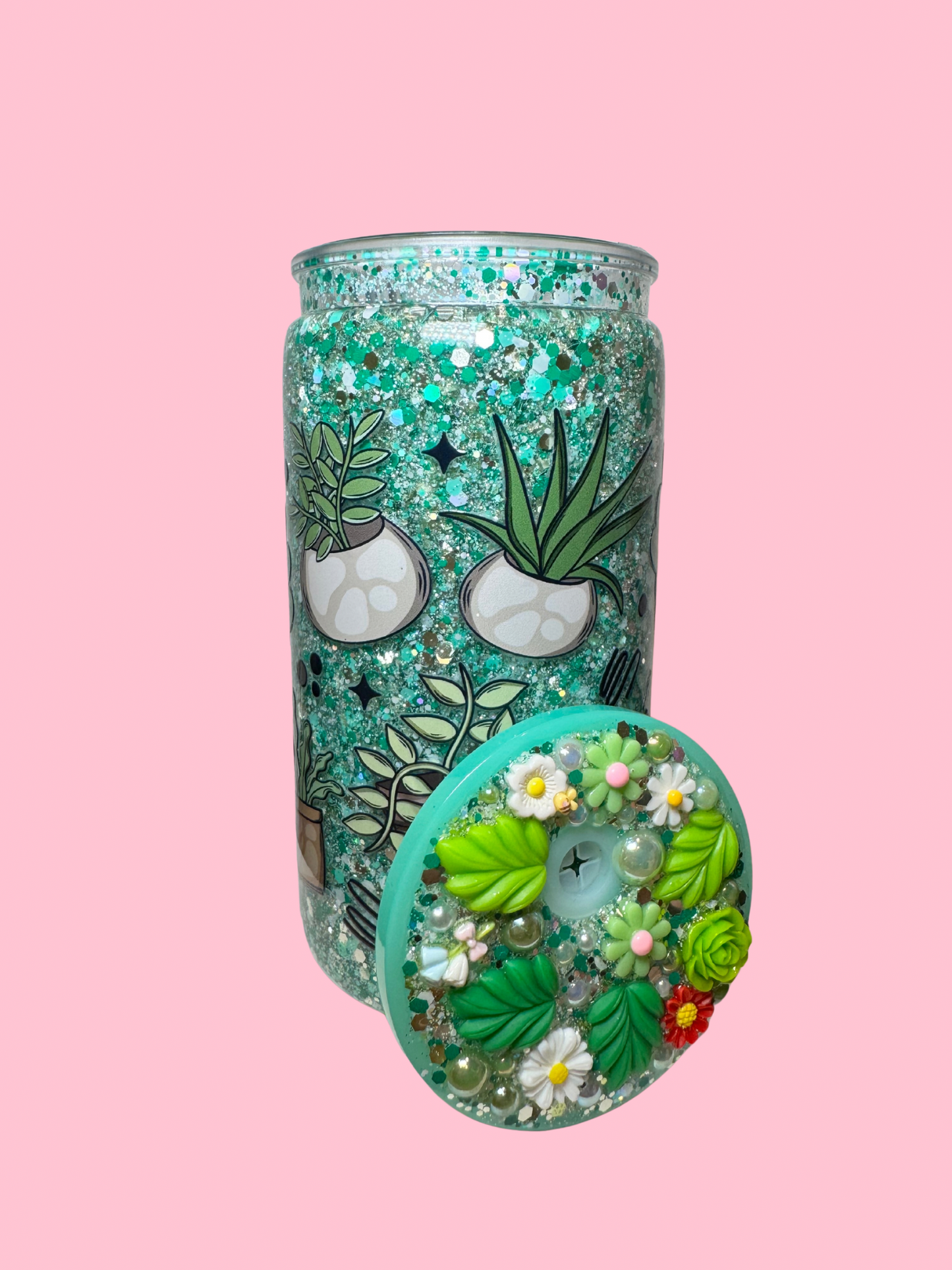 Succulent Green W/ charm lid