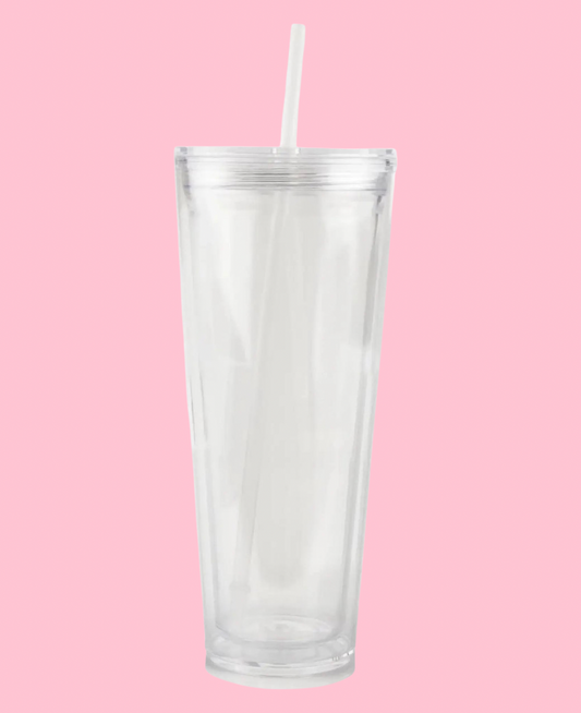 24oz acrylic snow globe tumbler